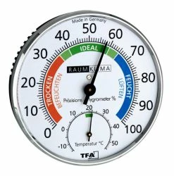 Präzisions-Hygrometer Klimatest Chrom TFA Dostmann 45.2030.42
