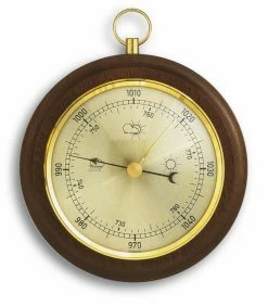TFA Dostmann TFA 29.4001 Analoges Barometer Aus Nussbaum