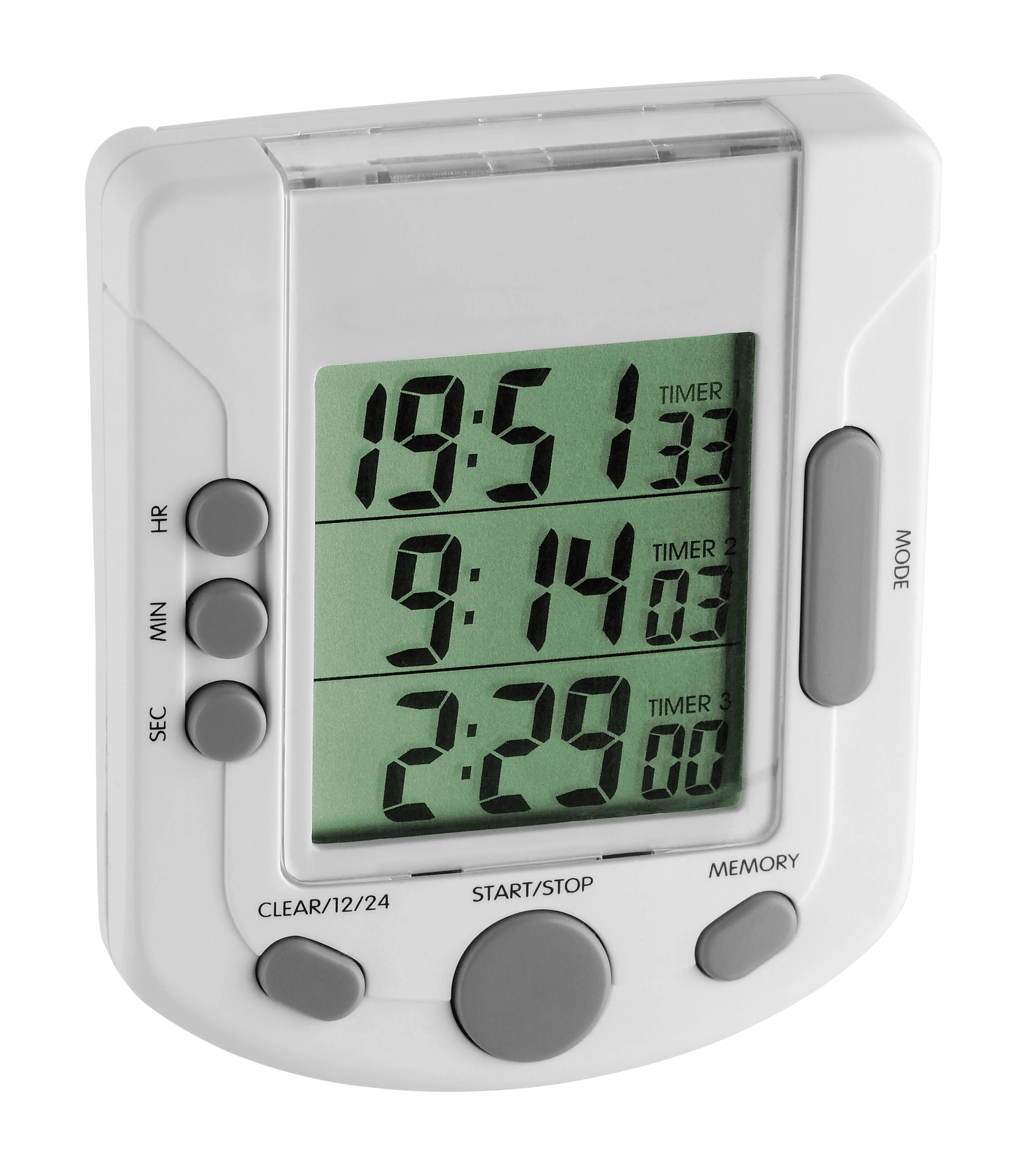 TFA Dostmann TFA 38.2020 Digitaler 3-fach-Timer TRIPLE TIME 3 TFA Dostmann TFA 38.2020 Digitaler 3-fach-Timer TRIPLE TIME