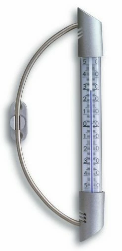 TFA Dostmann TFA 14.6015 Analoges Fensterthermometer Mit Edelstahlhalter ORBIS