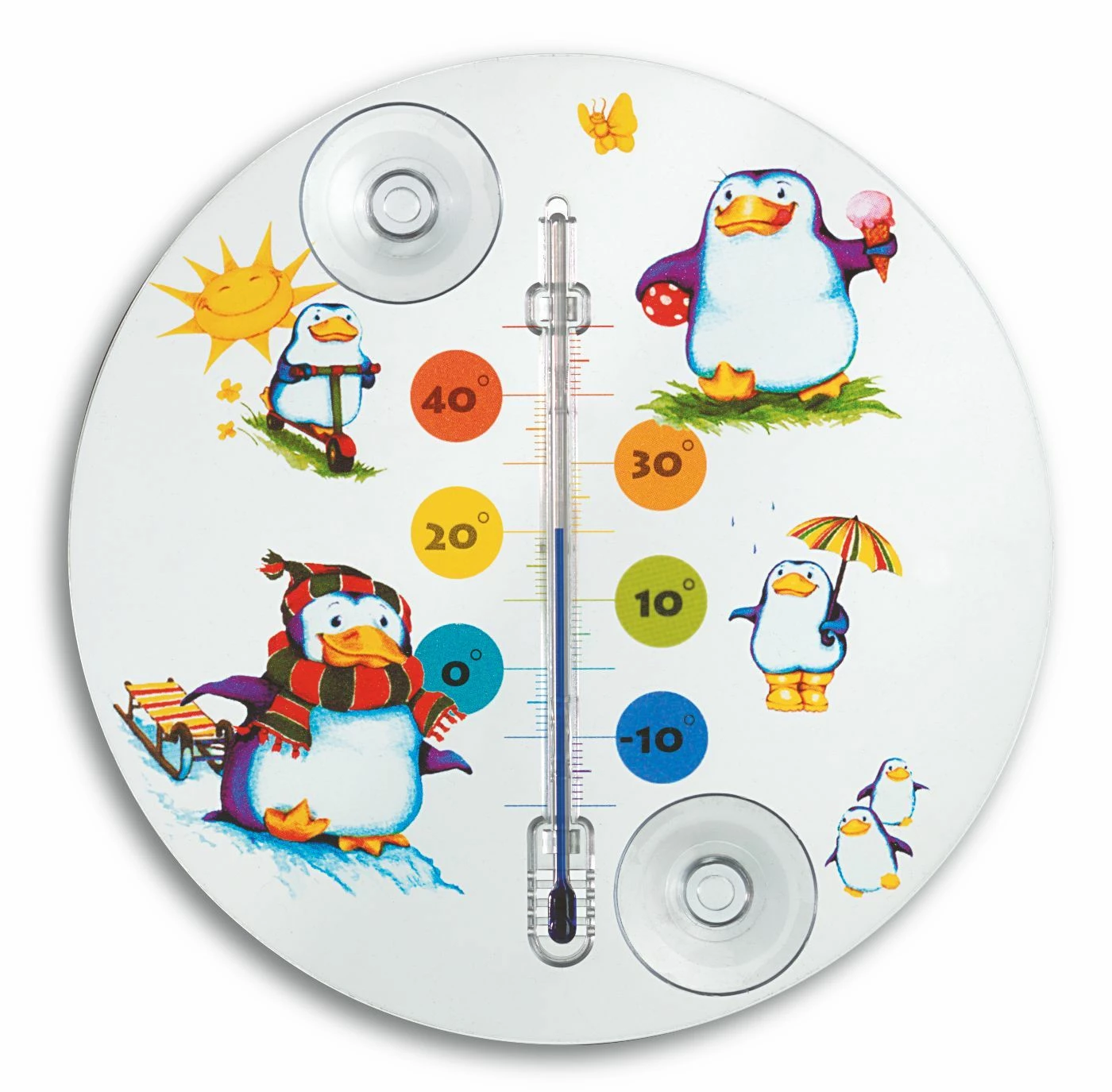 TFA Dostmann TFA 14.6016 Analoges Fensterthermometer PINGUIN 3 TFA Dostmann TFA 14.6016 Analoges Fensterthermometer PINGUIN
