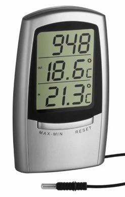 TFA Dostmann Kabel-Temperatur-Station Doppeltemp 30.1023