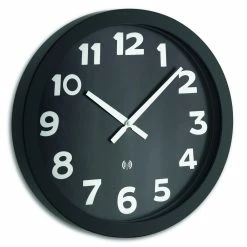 TFA Dostmann TFA 60.3506 Analoge XL Funk-Wanduhr Mit Metallrahmen