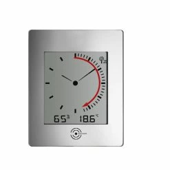 TFA Dostmann TFA 60.4507 Digitale Funk-Wanduhr Mit Analogem Zifferblatt Und Raumklima DIALOG REFLEX -TFA Dostmann Speichern 3402