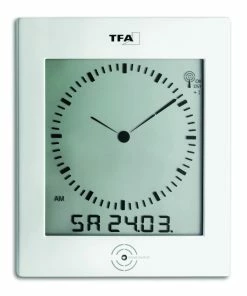 TFA Dostmann TFA 60.4506 Digitale Funk-Wanduhr Mit Analogem Zifferblatt Und Raumklima DIALOG -TFA Dostmann Speichern 3420