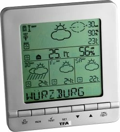 TFA Dostmann Sonderposten B-Ware MeteoTime Star TFA 35.1088 Wetter Info Center