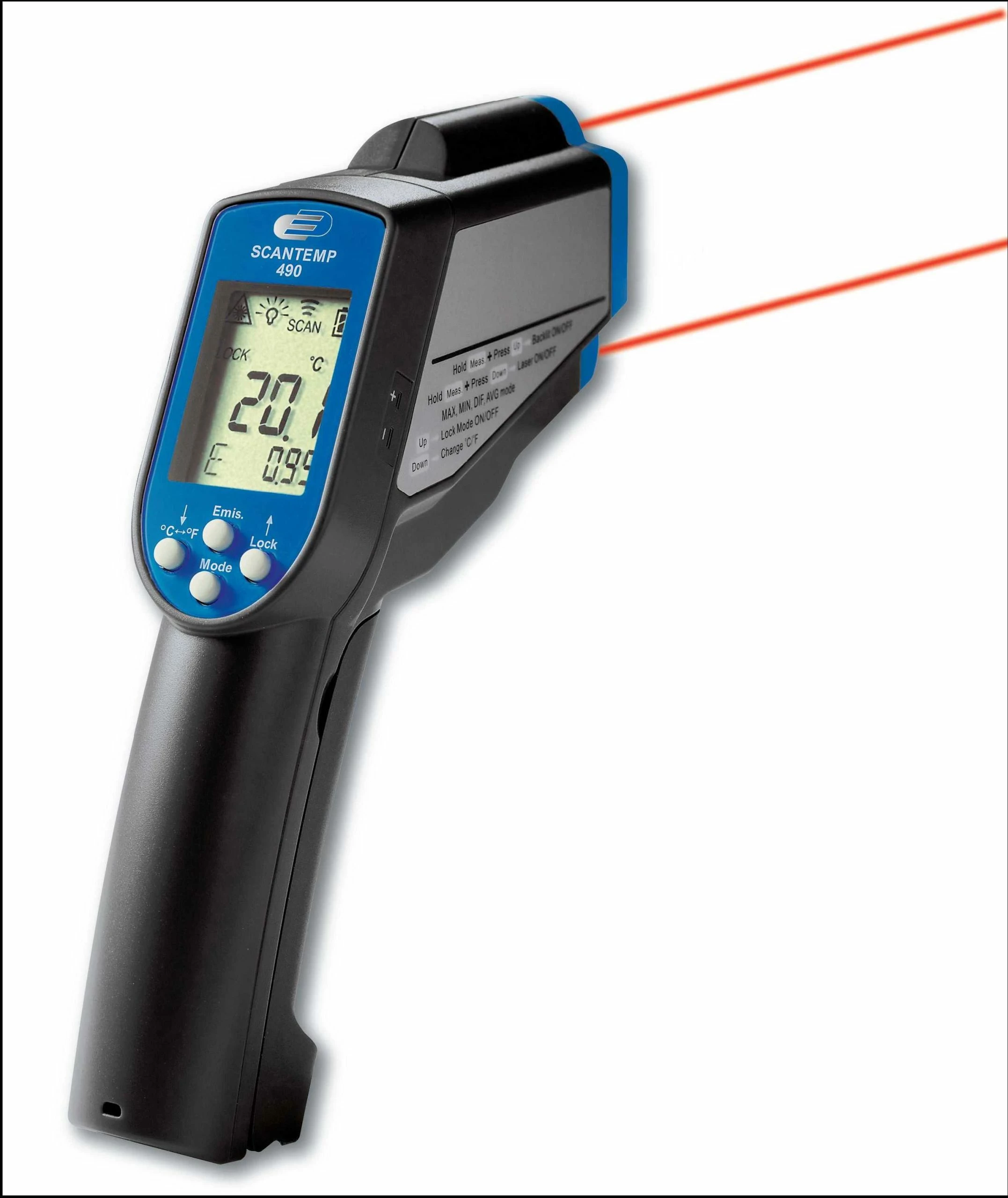 TFA Dostmann TFA 31.1123.K Infrarot-Thermometer SCANTEMP 490 Mit Werkszertifikat 3 TFA Dostmann TFA 31.1123.K Infrarot-Thermometer SCANTEMP 490 Mit Werkszertifikat