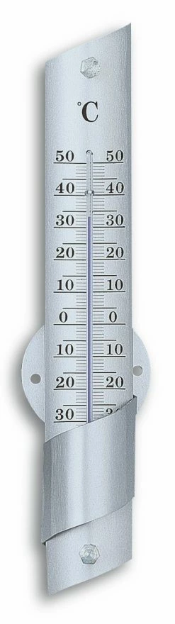TFA Dostmann TFA 12.2029 Analoges Innen-Außen-Thermometer Aus Aluminium