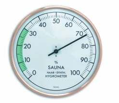 TFA Dostmann TFA 40.1012 Analoges Sauna-Hygrometer Mit Metallring