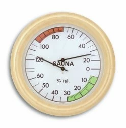 TFA Dostmann TFA 40.1006 Analoges Sauna-Thermo-Hygrometer Mit Holzrahmen
