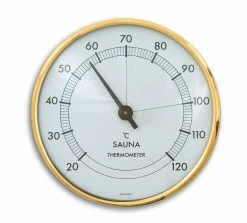 TFA Dostmann TFA 40.1002 Analoges Sauna-Thermometer Auch Für Infrarot-Kabinen Mit Metallring