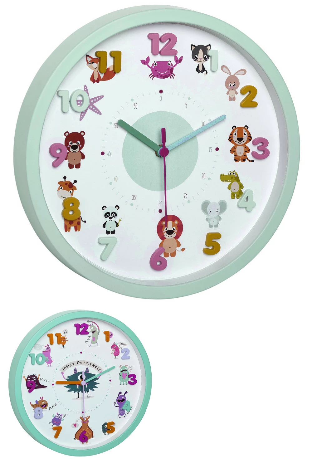 TFA Dostmann Analoge Wanduhr Für Kinder TFA 60.3051 Motivuhr Kinderuhr Mit Leisem Sweep-Uhrwerk 3 TFA Dostmann Analoge Wanduhr Für Kinder TFA 60.3051 Motivuhr Kinderuhr Mit Leisem Sweep-Uhrwerk
