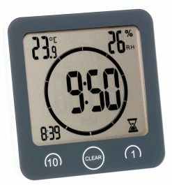 TFA Dostmann TFA 60.4001.10 Baduhr Küchenuhr Mit Timer