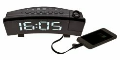 TFA Dostmann Radio-Projektionswecker Mit USB Ladefunktion TFA 60.5015 -TFA Dostmann Speichern 60 5015 Handy