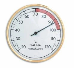 TFA Dostmann TFA 40.1011 Analoges Sauna-Thermometer Mit Metallring