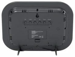 Technoline Digitale Funk-Wanduhr WS 8005 Silber-schwarz