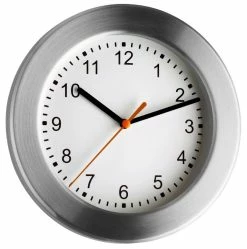 TFA Dostmann Aluminium-Wanduhr Mit Echtglas 200 Mm TFA 98.1047