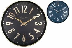 NeXtime Alchimie Design Wanduhr Geräuschloses Uhrwerk 400 Mm