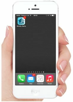 Technoline Mobile Alerts Lebensmittel Überwachung Set Apotheke Kühltruhe Medizin -TFA Dostmann Speichern Ansicht APP