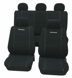 Petex Sitzbezug Black-Beauty Mit Sticklogo