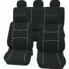 PETEX Sitzbezug BLACK BEAUTY Mit Zierkeder Sitzbezugset 11-tlg. -TFA Dostmann Speichern Black Beauty ohne logo