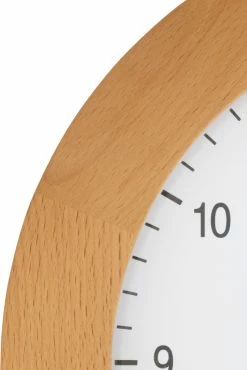 TFA Dostmann Funkuhr Echtholz Buche Massiv TFA 98.1065