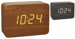TFA Dostmann Design Funk-Wecker In Holz-Optik CLOCCO TFA 60.2549