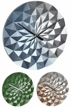 TFA Dostmann Design Wanduhr Diamond TFA 60.3063 3-D Form Quarzuhr