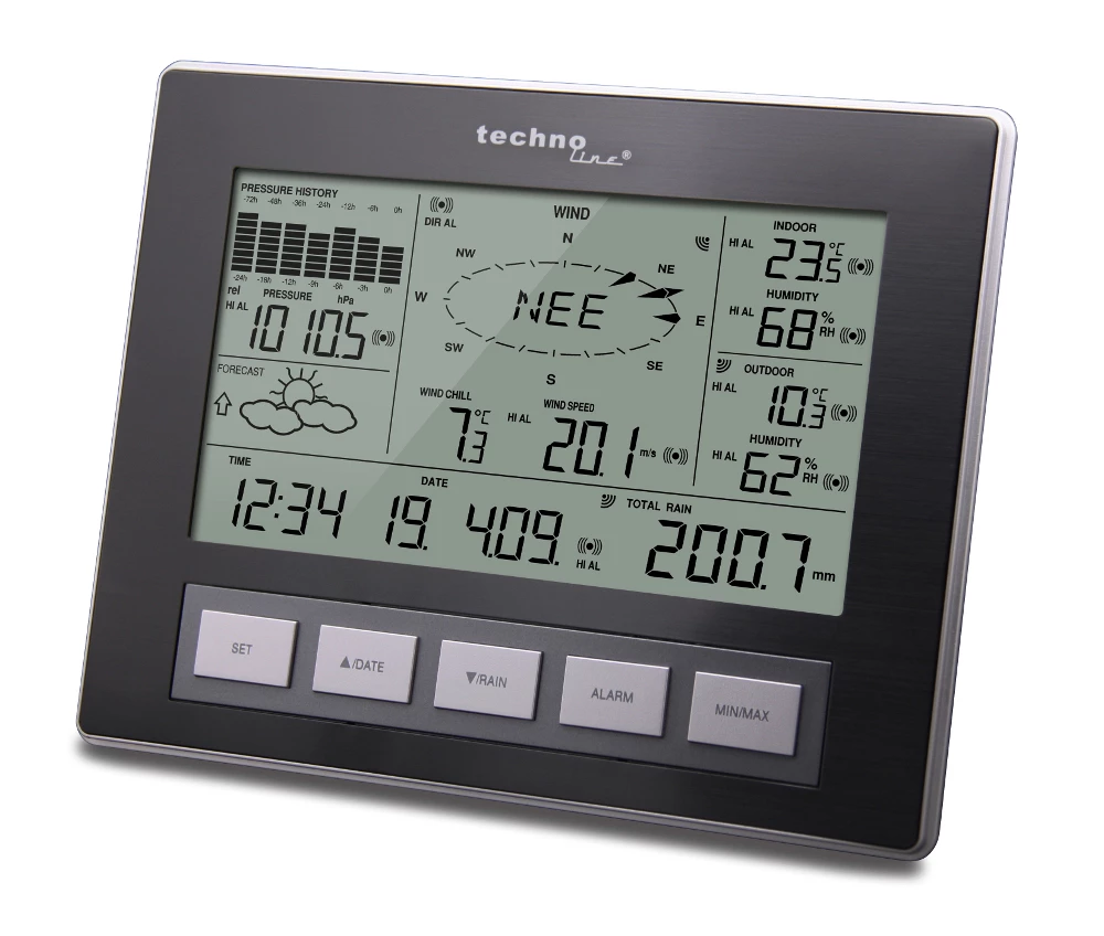 Technoline Ersatzdisplay Für Wetterstation WS 2816 Zusatzdisplay 3 Technoline Ersatzdisplay Für Wetterstation WS 2816 Zusatzdisplay