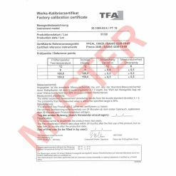 TFA Dostmann TFA 30.1064.02 Digitales Einstich-Thermometer Inkl. Werkszertifikat -TFA Dostmann Speichern Einstichthermometer 30 1064 Zertifikat