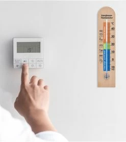 TFA Dostmann TFA-Dostmann Analoges Energiespar-Thermometer TFA 12.1055 Raumtemperaturkontrolle -TFA Dostmann Speichern Energie Thermometer 12 1055 6
