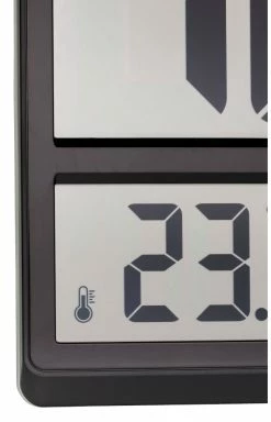 TFA Dostmann Digitale XL-Funkuhr TFA 60.4520.01 Innentemperatur Datum Wochentag -TFA Dostmann Speichern Funkuhr 60 4520 ecke