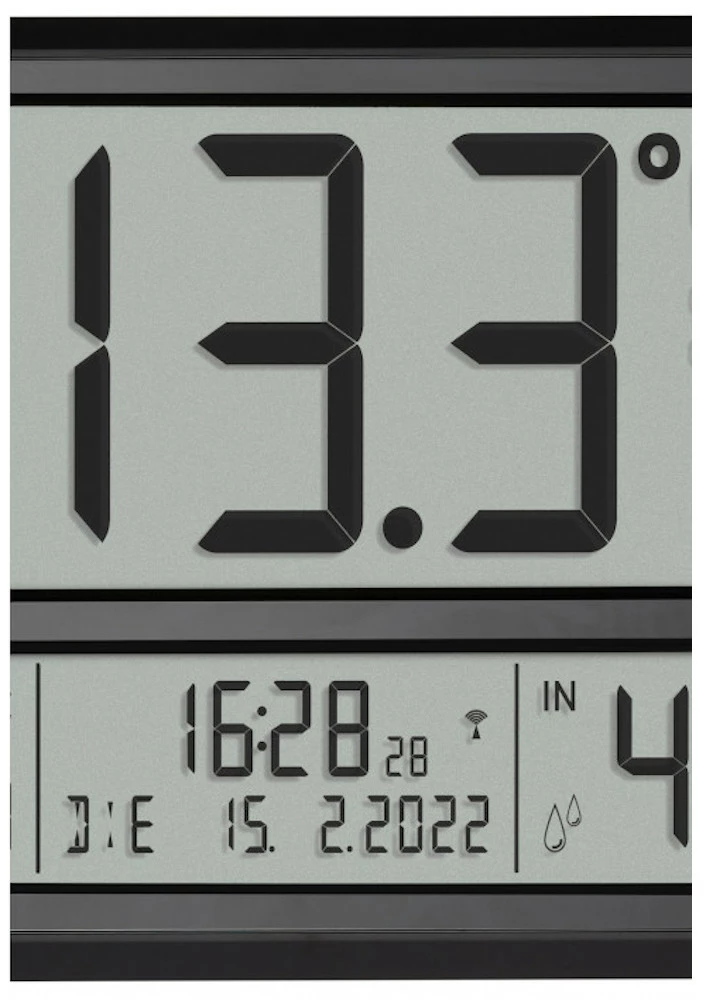 TFA Dostmann TFA-Dostmann 60.4523 Digitale XL-Funkuhr Außentemperatur Raumklima 5 TFA Dostmann TFA-Dostmann 60.4523 Digitale XL-Funkuhr Außentemperatur Raumklima – Bild 3