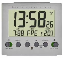 TFA Dostmann Digitaler Funk-Wecker TFA 60.2561.55 Nachtbeleuchtung über Lichtsensor 7 TFA Dostmann Digitaler Funk-Wecker TFA 60.2561.55 Nachtbeleuchtung über Lichtsensor -TFA Dostmann Speichern Funkwecker 60 2561 frontal