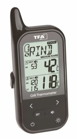 TFA Dostmann Küchen-Chef Twin TFA 14.1511.01 Funk-Grill-Bratenthermometer