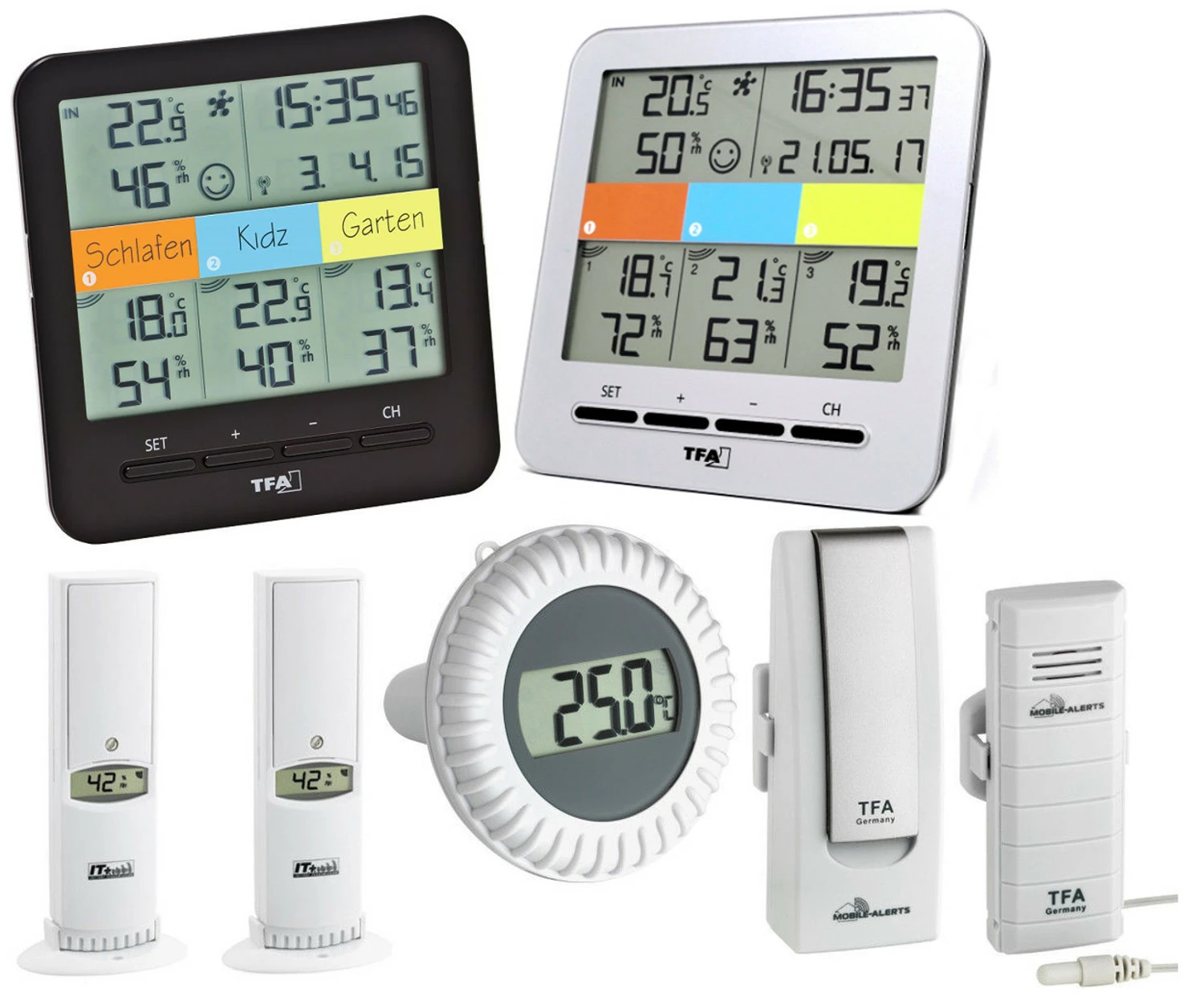 TFA Dostmann Pool-Klimahome TFA 30.3060.01.Pool Schwimmbadthermometer Thermo-Hygro-Sender 3 TFA Dostmann Pool-Klimahome TFA 30.3060.01.Pool Schwimmbadthermometer Thermo-Hygro-Sender