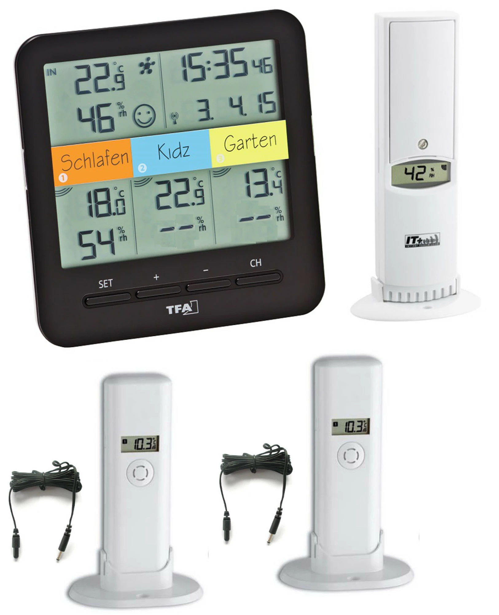 TFA Dostmann Klima@Home Top TFA 30.3060.Top Funk-Thermo/Hygro-Station 3 TFA Dostmann Klima@Home Top TFA 30.3060.Top Funk-Thermo/Hygro-Station