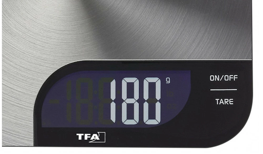 TFA Dostmann Digitale Küchenwaage Cheesecake TFA 50.2006.60 Tara Zuwiegefunktion LCD Anzeige Superflach Edelstahl 5 TFA Dostmann Digitale Küchenwaage Cheesecake TFA 50.2006.60 Tara Zuwiegefunktion LCD Anzeige Superflach Edelstahl – Bild 3