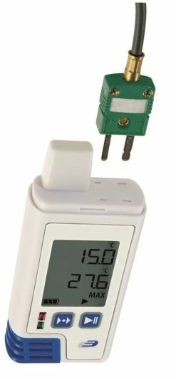 DOSTMANN Electronic PDF-Datenlogger LOG200 TC TFA 31.1060.02 Mit Display Für Temperatur Und 2 Externe Fühler
