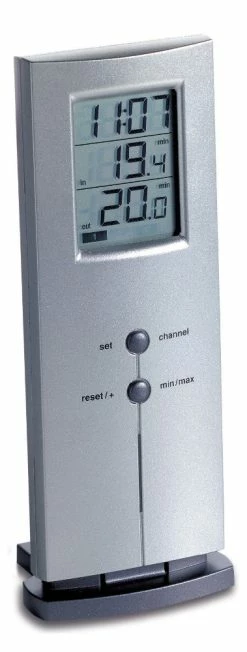 TFA Dostmann Funkthermometer Logo Silber 30.3009.54
