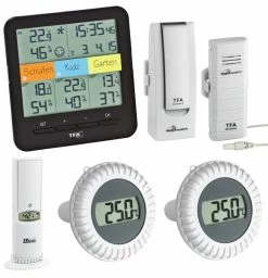 TFA Dostmann Spezial-Pool-Klimahome TFA 30.3060.Spezial-Pool Schwimmbadthermometer Thermo-Hygro-Sender