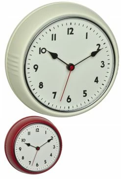 TFA Dostmann Analoge Funk-Wanduhr TFA 60.3541 Retro Uhr 240 Mm