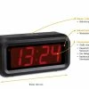TFA Dostmann Digitaler Wecker Roxy TFA 60.2024.10 LED Leuchtziffern Nachtmodus -TFA Dostmann Speichern Roxy Masse