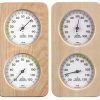 TFA Dostmann TFA Sauna Thermo Hygrometer Haar-Synthetik-Werk Massiver Holzrahmen Eiche Oder Abachi -TFA Dostmann Speichern Sauna 4beide