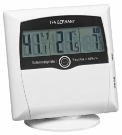 TFA Dostmann Hygrometer-Messgerät Schimmelhygrometer Thermometer Digital Comfort Control TFA 30.5011