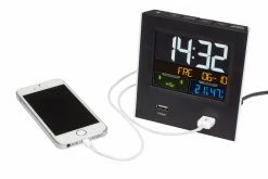 TFA Dostmann Digitalwecker Mini Charge TFA 60.2020.01 Reisewecker USB-Ladefunktion