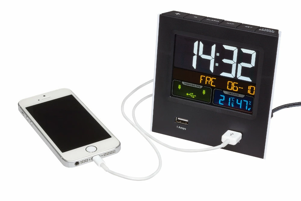 TFA Dostmann Digitalwecker Mini Charge TFA 60.2020.01 Reisewecker USB-Ladefunktion 3 TFA Dostmann Digitalwecker Mini Charge TFA 60.2020.01 Reisewecker USB-Ladefunktion