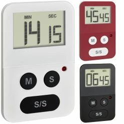 TFA Dostmann TFA 38.2047 Digitaler Timer Mit Stoppuhr 99 Min. 59 Sec.