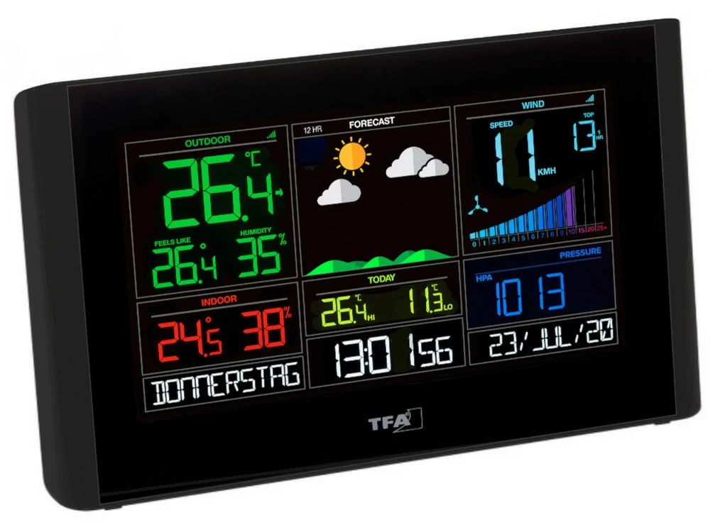TFA Dostmann Funk-Wetterstation View Breeze Mega TFA 35.8001.01.89 Funk Windmesser Farbdisplay WLAN 2 Display 3 TFA Dostmann Funk-Wetterstation View Breeze Mega TFA 35.8001.01.89 Funk Windmesser Farbdisplay WLAN 2 Display