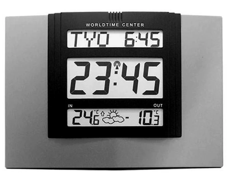 Sonderposten Weltzeit-Center 7097 Wanduhr Mit Wetterstation 3 Sonderposten Weltzeit-Center 7097 Wanduhr Mit Wetterstation